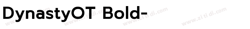 DynastyOT Bold字体转换
